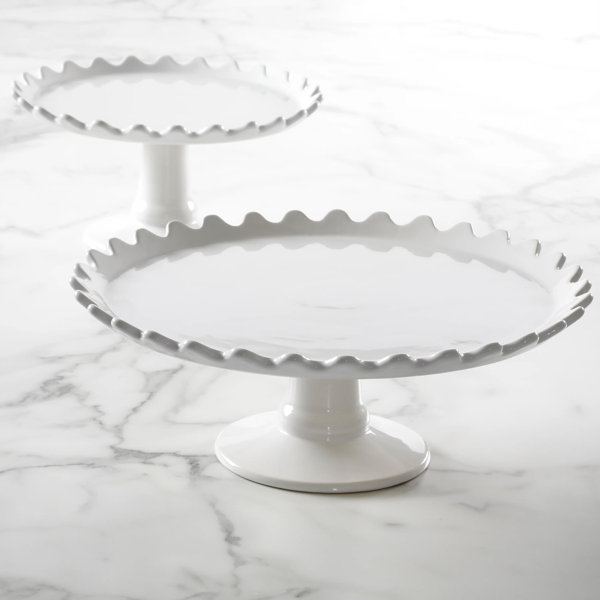Martha Stewart Cake Stand Set of 2 Stoneware Cake Stands Wayfair